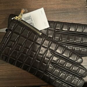 Kate Spade NWT brown leather gloves